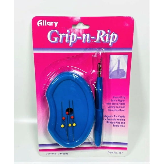 Allary Grip n Rip Stitch Ripper with Magnetic Pin Caddy
