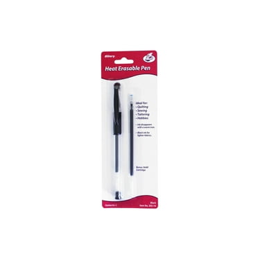 Allary Heat Erasable Pen, with Bonus Refill Cartridge, Fine Point, 05 mm, Black Ink