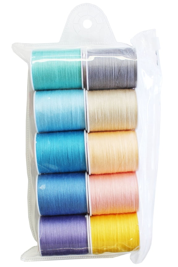 Light Assorted Sewing Thread, 10 Spools, Strong and Lightweight for All-Purpose Sewing