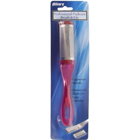 Allary Professional Pedicure Brush & File