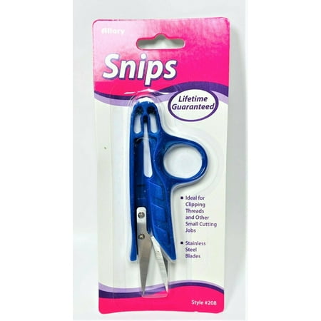 Allary Snips Stainless Steel Blades Scissors, Dark Blue
