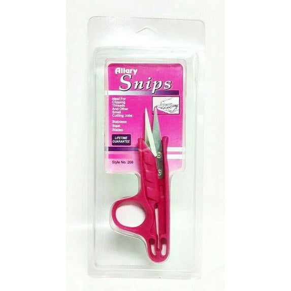 Allary Snips Stainless Steel Blades Scissors, Pink