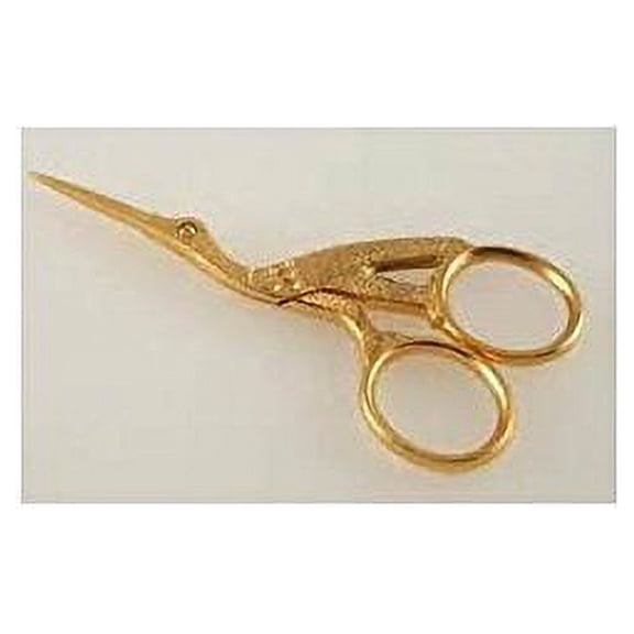 Allary Stork Style Scissors, Gold Plated Model #260