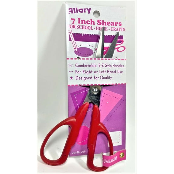 Allary Style #209 Craft Scissors, 7 Inch, RED