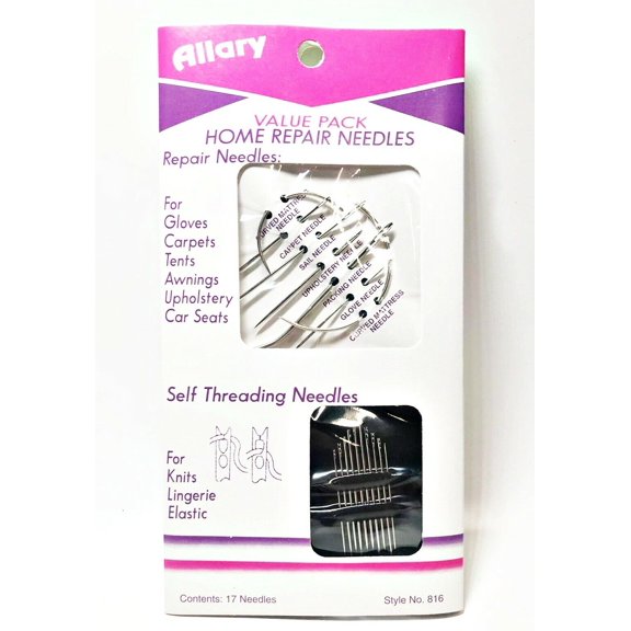 Allary Style #816 Home Repair Needles, 17pcs Value Pack