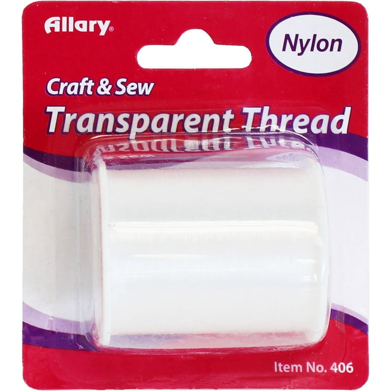 Allary Transparent Nylon Thread 150yd Clear
