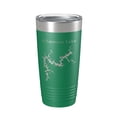thumbnail image 1 of Allatoona Lake Map Tumbler Travel Mug Insulated Laser Engraved Coffee Cup Georgia 20 oz Green, 1 of 1