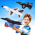 thumbnail image 1 of Allaugh 2 Pack Airplane Launcher Toy, 13.3" Jet F-16 Fighting Falcon, Catapult Plane Game Boy Toys for 4- 12Y Kids Outdoor Flying Toys Birthday Gifts, 1 of 6