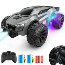 Allaugh High Speed RC Car, Remote Control Car, 1:22 Scale 2WD off-Road RC Racing Car with Headlight for 4-12 Years Old Kids Adults, Gray