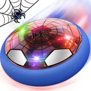 Allaugh Hover Soccer Ball Indoor Outdoor Soccer Ball Games Bumper Balls for kids with LED Lights and Soft Foam Bumpers, Red