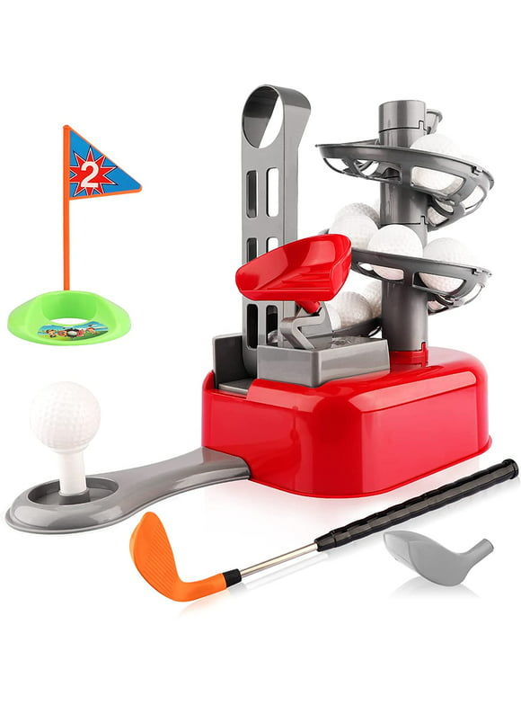Allaugh Kids Golf Toy Set Toddler Golf Set Outdoor Indoor Golf Sports Toys with 15 PCs Golf Balls