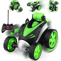 Allaugh Rolling Remote Control Car Boys Toy Rc Stunt Car 360 Degree Rotation Racing Car, RC Cars Flip and Roll for 3-10 Kids, Green