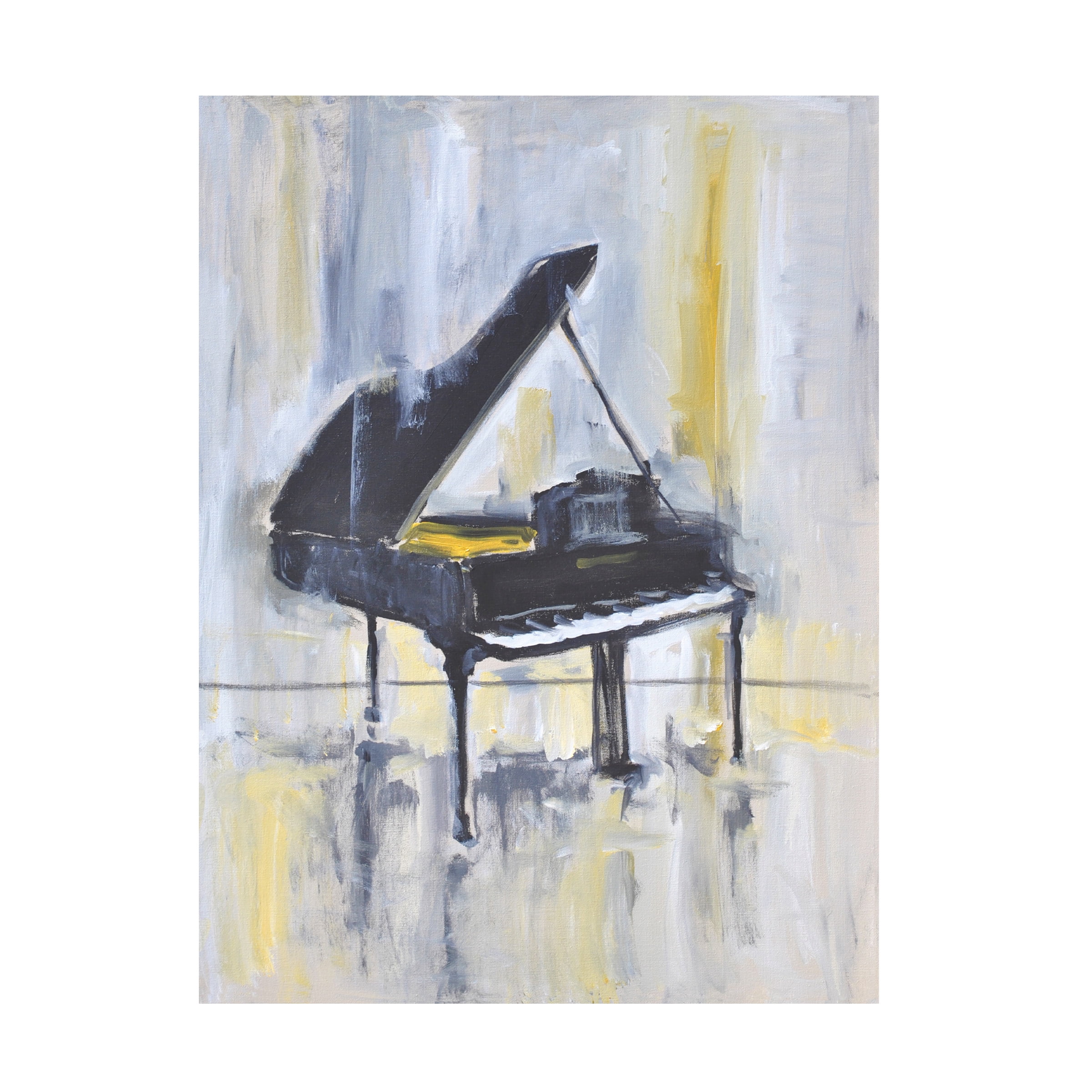 Allayn Stevens 'Piano In Gold II' Canvas Art