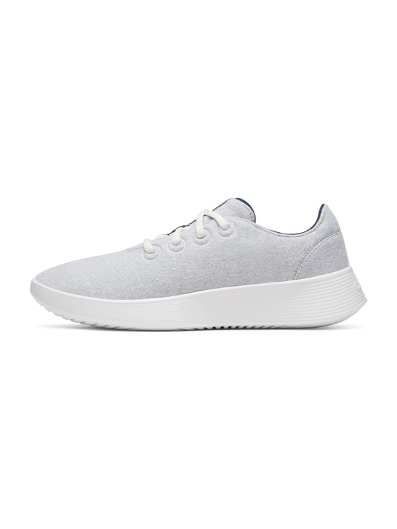 Men's Tree Runner Go, Light Grey/True Navy (Blizzard Sole), 8.5, Medium