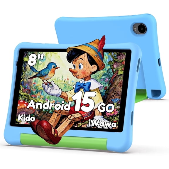 Alldocube Kids Tablet 8" Google Kids, 32GB, Android 15 Go, WiFi, Bluetooth, Blue