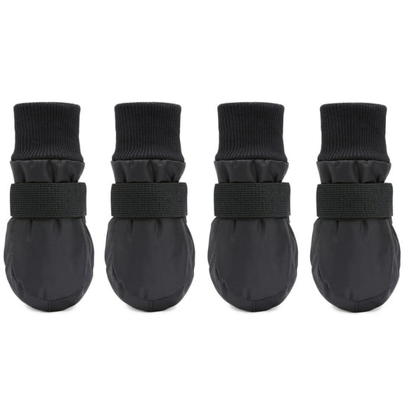 Alldogboots Soft Sole Waterproof Winter Dog Booties | Snow, Fleece, Pets (Medium: 3" Length)