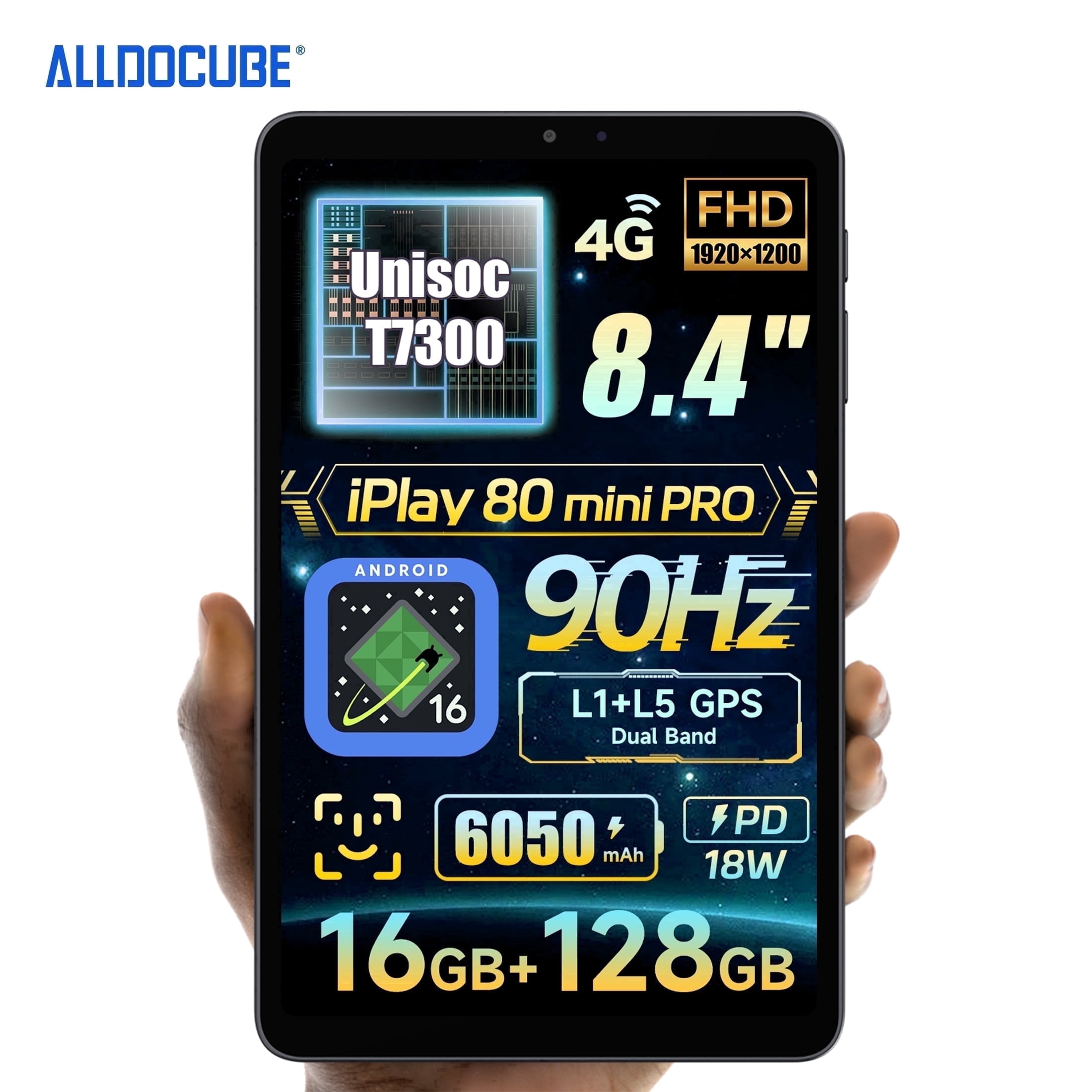 Song Sokhom様 ALLDOCUBE iPlay 80 mini Pro Alldocube iPlay 80 mini Pro 8.4inch 90Hz FHD Android Tablet, 16GB