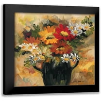 Alldredge, Joy 12x12 Black Modern Framed Museum Art Print Titled - Daisy Dynamic I