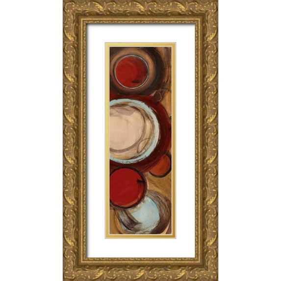 Alldredge, Joy 13x32 Gold Ornate Wood Framed with Double Matting Museum Art Print Titled - Encircled I