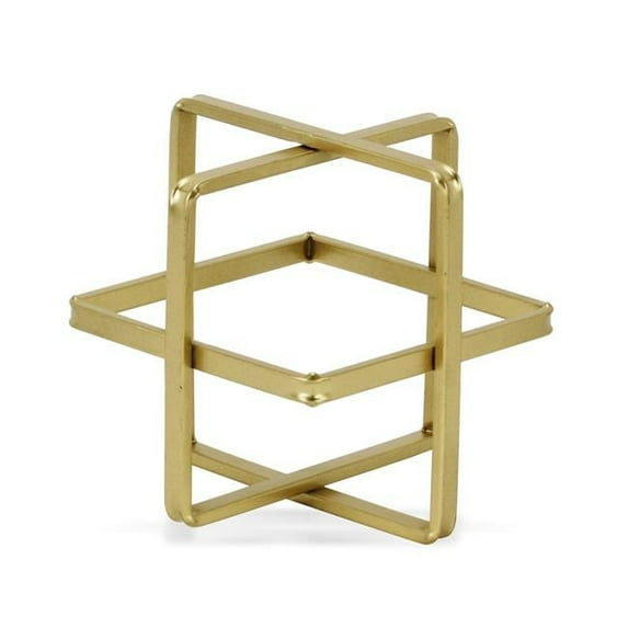 Alle Geometric Decor Cube, Gold - Large