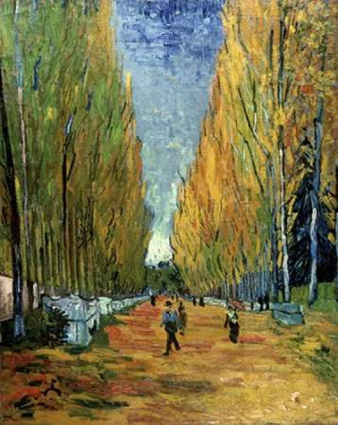 Allee des Alyscamps Canvas Art - Vincent Van Gogh (20 x 24)