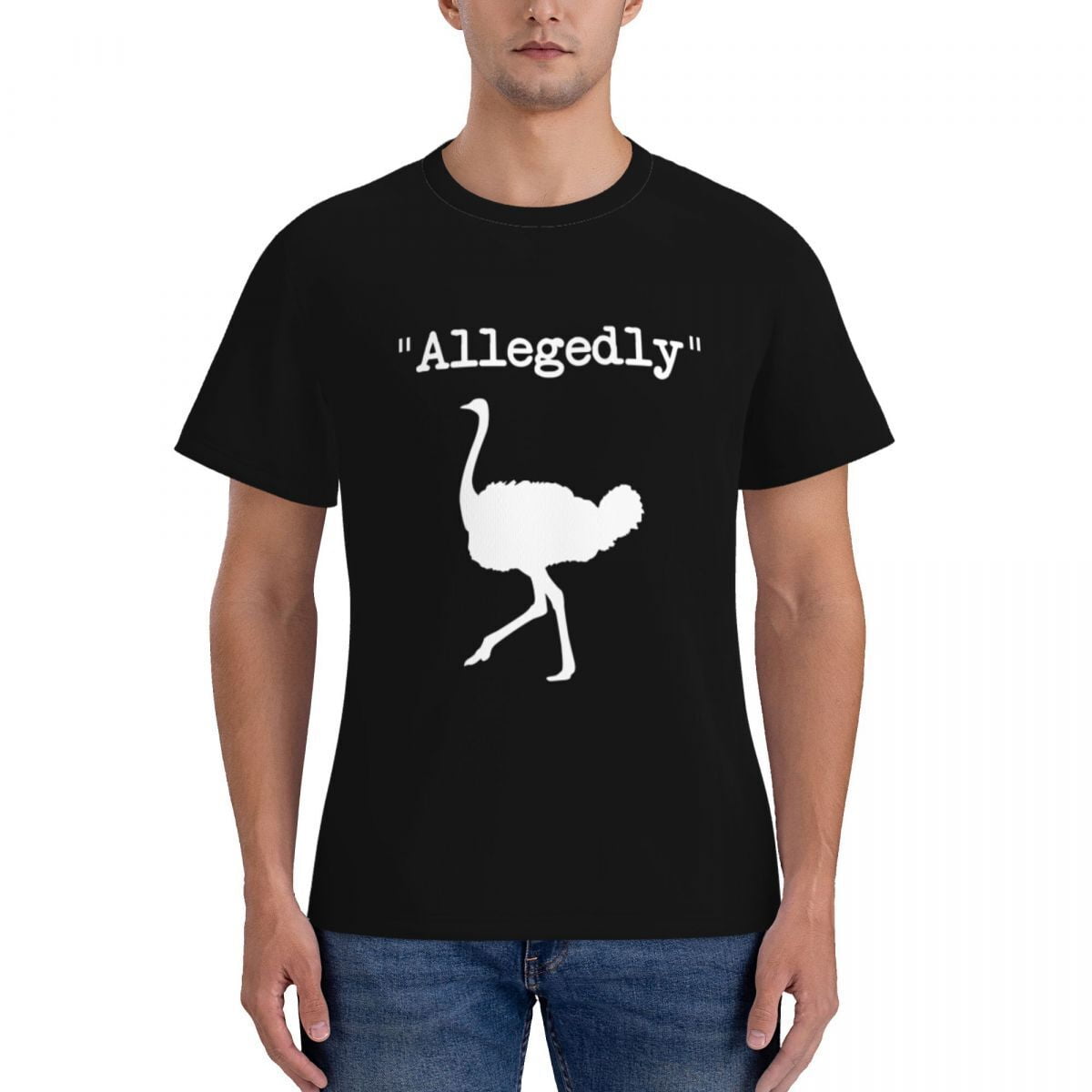 Allegedly Ostrich Letterkenny Funny Quote Bird TShirtMen's short