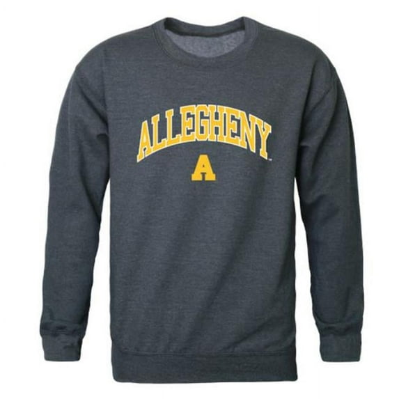 Allegheny College Gators Campus Crewneck Sweatshirt, Heather Charcoal - Large