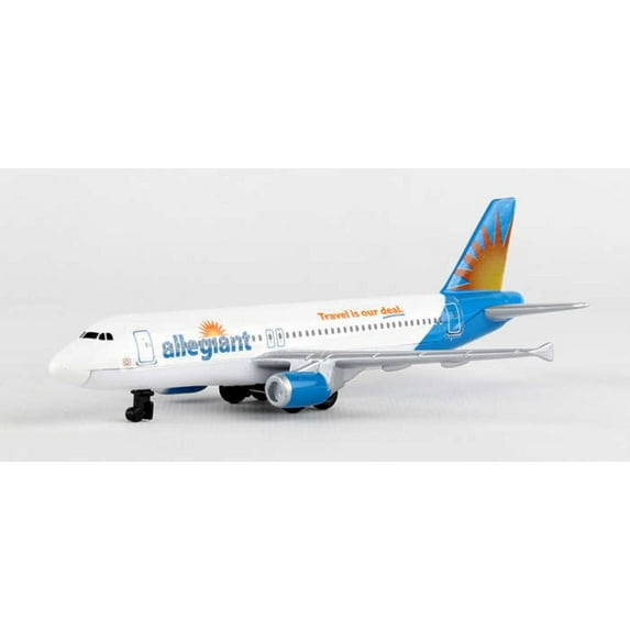 Allegiant Airlines Single Plane, White - Daron RT2324 - Diecast Model Airplane Replica