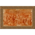 thumbnail image 1 of Allegoria macabra 24x18 Gold Ornate Wood Framed Canvas Art by Rosso Fiorentino, 1 of 2