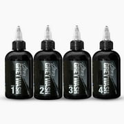 Allegory Greywash Tattoo Ink Set   Premium Professional-Grade Signature Greywash Shades for Smooth, Vegen Friendly, Crafted in The USA, Consistent Tattooing- 4oz Set of 4 Bottles