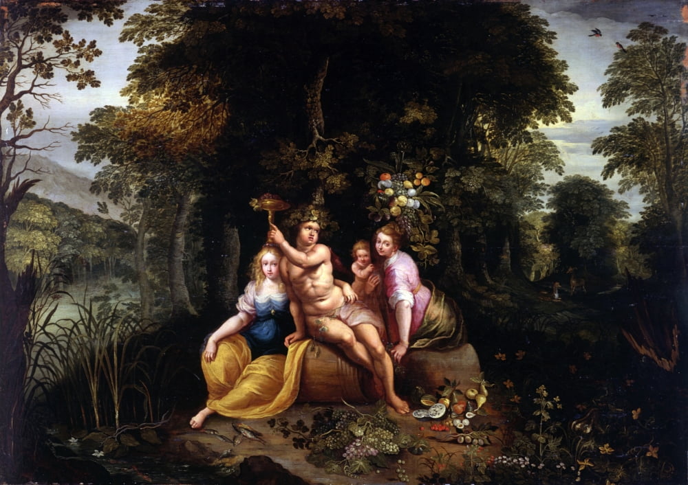 Allegory Of Abundance Canvas Art - (36 x 24)