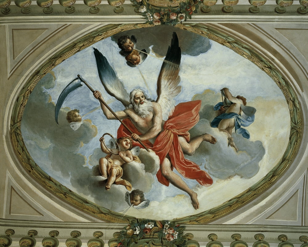 Allegory Of Time Cronos (Allegoria Del Tempo Cronos) Canvas Art - (24 x 18)