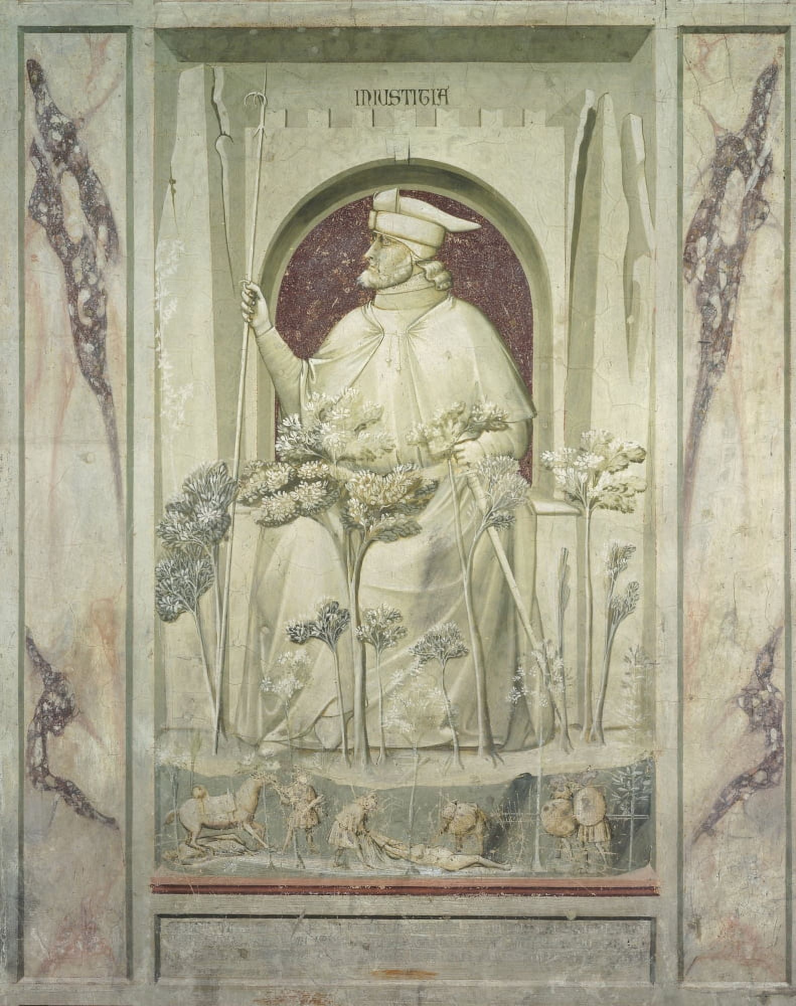 Allegory Of Vice And Virtue Injustice Canvas Art - (18 x 24)