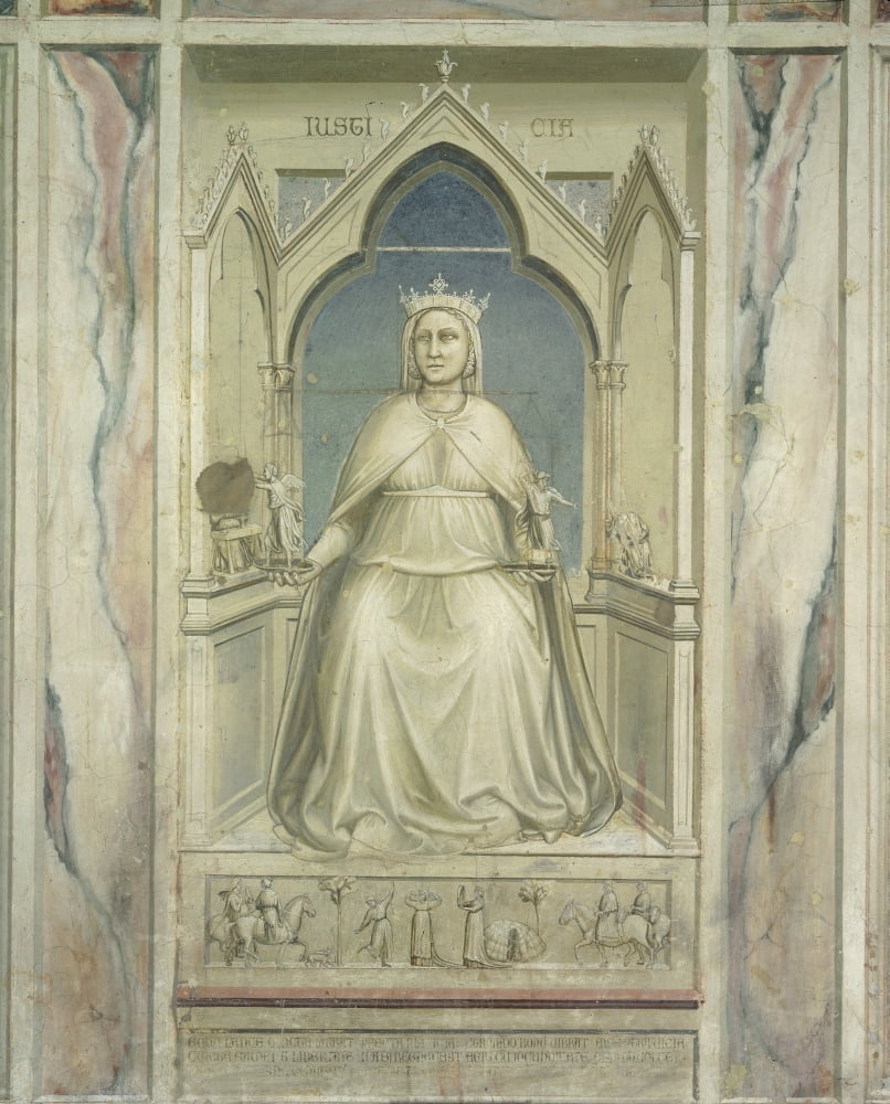 Allegory Of Vice And Virtue Justice Canvas Art - (24 x 36)