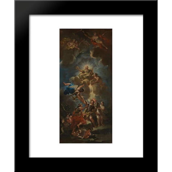 Allegory of Divine Wisdom 20x24 Framed Art Print by Luca Giordano