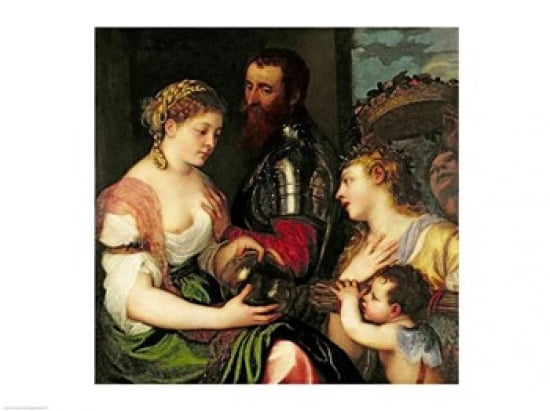 Allegory of Married Life Canvas Art - Titian (24 x 18)