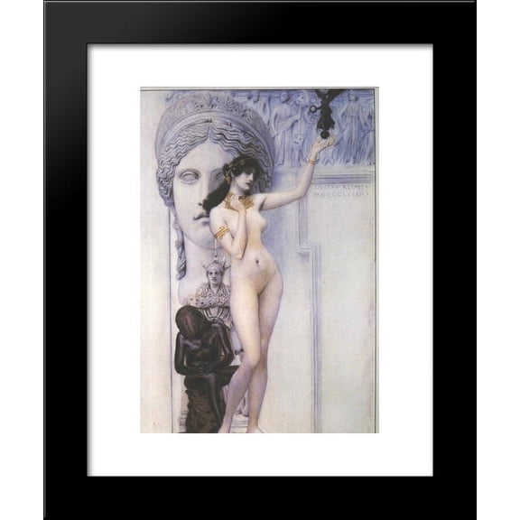 Allegory of Sculpture 20x24 Framed Art Print by Gustav Klimt