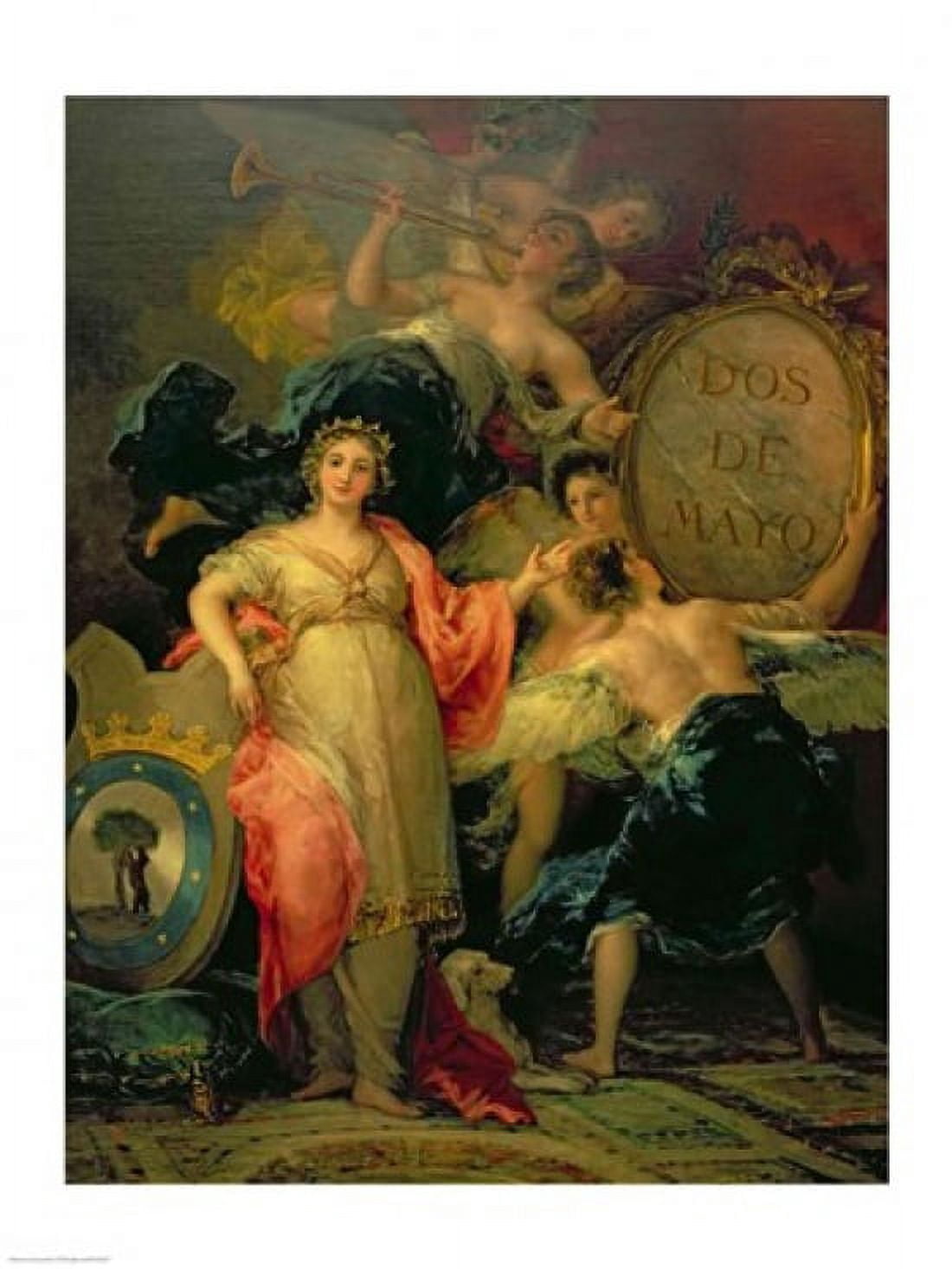 Allegory of the City of Madrid 1810 Canvas Art - Francisco De Goya (18 x 24)