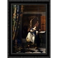 thumbnail image 1 of Allegory of the Faith 19x24 Black Ornate Wood Framed Canvas Art by Vermeer, Johannes, 1 of 2