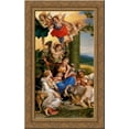 thumbnail image 1 of Allegory of the Virtues 24x16 Gold Ornate Wood Framed Canvas Art by Correggio, 1 of 2