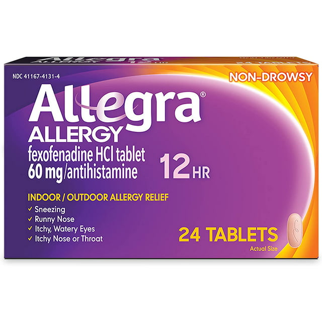 Allegra Allergy 12 Hour Non-Drowsy Tablets 24 ea