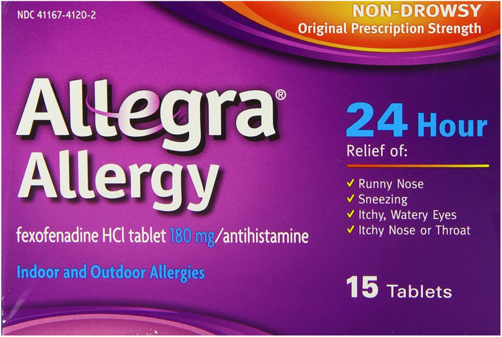 Allegra Allergy 24 Hour Allergy Relief Tablets 15 ea