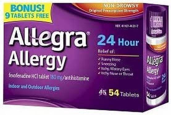 Allegra Allergy 24 Hour Tablets, 54 Count