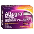 thumbnail image 1 of Allegra Allergy Relief Fexofenadine 180mg Antihistamine, 30 Tabs, 2-Pack, 1 of 2