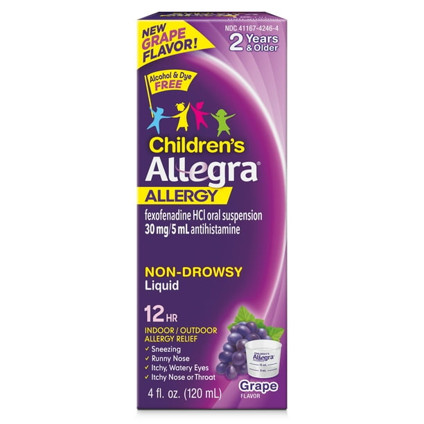 Allegra Children's 12 Hour Non-Drowsy Antihistamine Allergy Relief ...