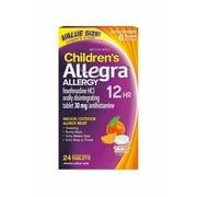 Allegra Childrens Allergy 12 Hour Orally Disintegrating Tablets Orange Cream Flavor Tablets 24 ct