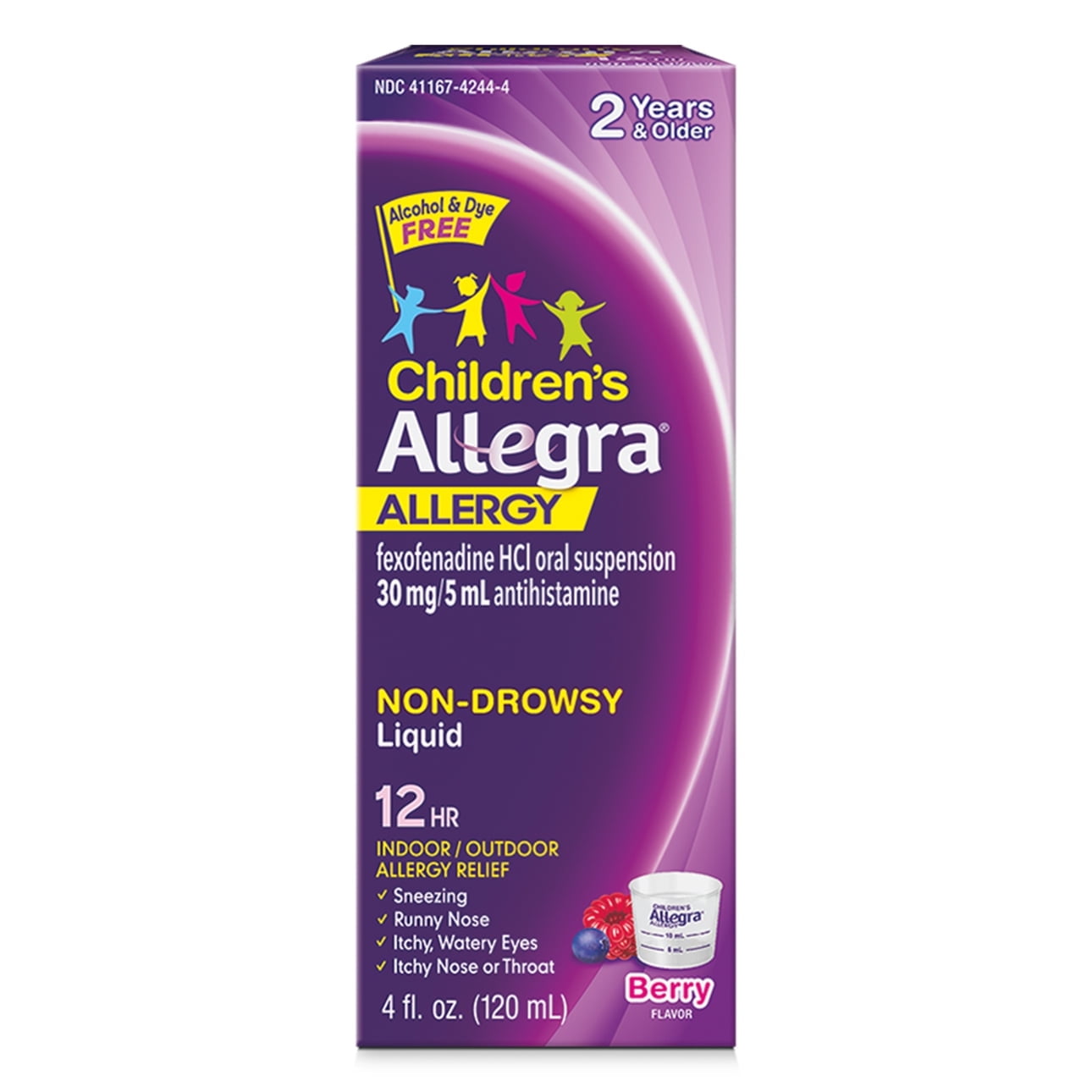 Allegra Children's NonDrowsy Allergy Relief, Grape & Berry Flavoured