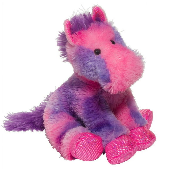 Douglas Cuddle Toys Allegra Pink/Purple Horse, 12"