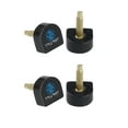 thumbnail image 1 of INSPIRE CHIC Ladies Plastic Shoes Replacement High Heel Tips 4 Pcs 12mm x 12mm Black, 1 of 6