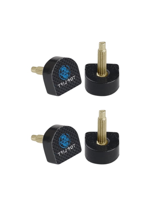 Ladies Plastic Shoes Replacement High Heel Tips 4 Pcs 12mm x 12mm Black